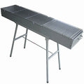 Wholesale Market Stall Mutton Skewers Thicken Smokeless Charcoal Barbecue Oven Folding BBQ Grill