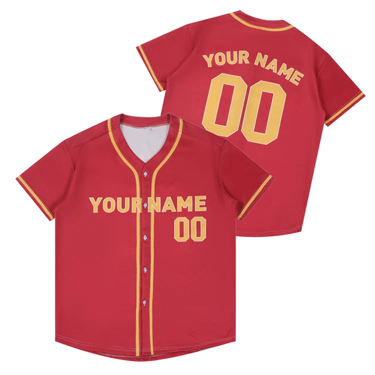 Wholesale Custom Mesh Blank Baseball Jersey Quick Dry Hip Hop Baseball Shirts Wear Digital Printed Oversized Baseball Uniform