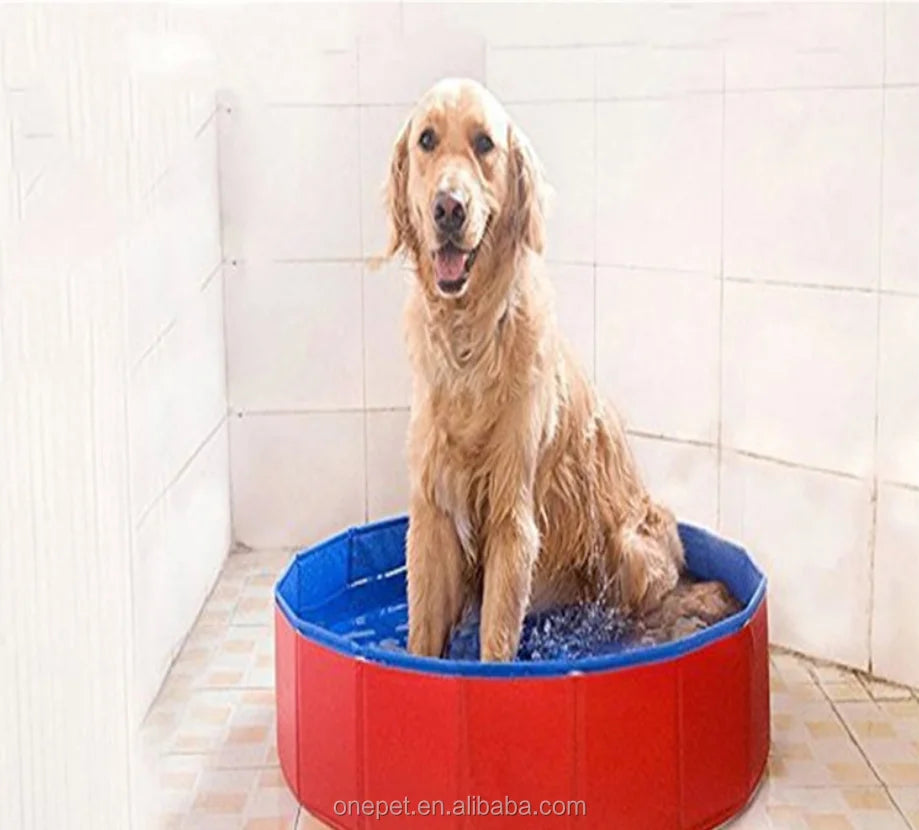 Foldable PVC Pet Spa Dog Swimming Pool Waterproof Outdoor Pet Bathing Feature Plastic Grooming Tubs for Dog Usage