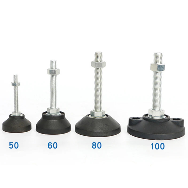 Heavy Duty Carbon Stainless Steel M12 M16 M20 Adjustable Leveler Leg Anti-Slip Floor Protector Machine for Outdoor Hospital Use