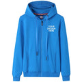 Custom Hoodie Printing Long Sleeves 100%cotton Sweatshirt Team Uniform Hoodies Zipper Workwear