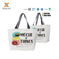 Handle Polypropylene Laminated Tote Customised Recycled PP Woven Bag Promotional Strong Shopping Bag