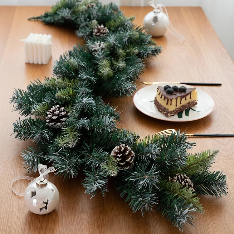 Christmas Decoration Christmas Garlands and Wreaths New Year Home Decor Christmas Rattan Garland