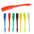 WEIHE 50PC 4.5cm 0.4g Fishing Lure Shad Soft Baits Wobblers Easy Shiner Jig Head Silicone Worm Pesca Fishing Tackle Accessories