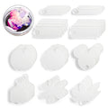 100pcs Sublimation Name Plates for 40 Oz Tumbler Lid Topper Mixed 10 Shape Blanks Personalized  Acrylic Tumbler Name Plate