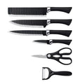 6pcs Set Top Seller Kitchen Knives Sets Stainless Steel Multi-functional Swiss Knife Sets Ceramic Peeler