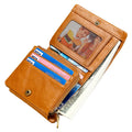 2026 Factory Direct Sale Multi-functional Men's Wallet Crazy Horse Leather Purse Leather Trifold Wallet for Men