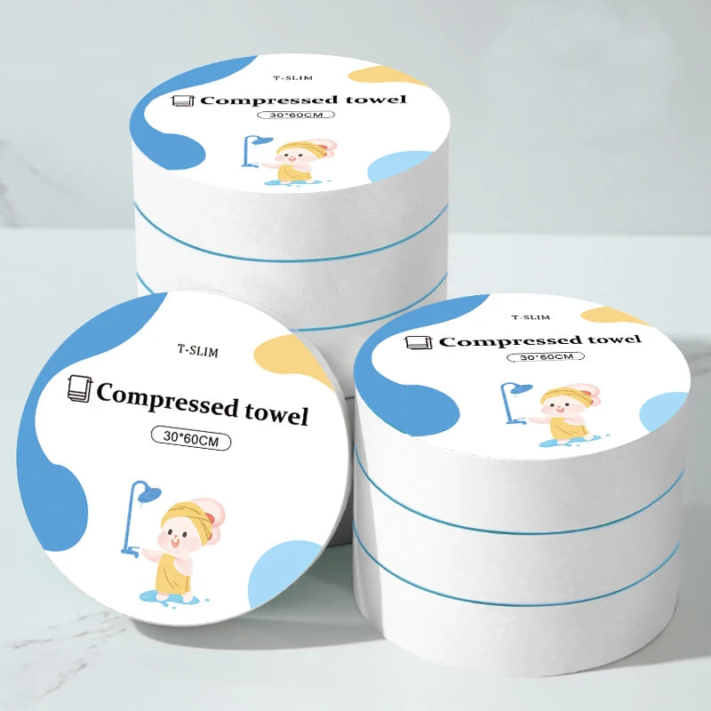 Hot Magic Towel Soft Portable Non-Woven Fabric Disposable Bath Towel Salon Spa Hotel Travel Compressed Towel Tablets