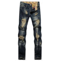 Men's High Quality Denim Jeans High Street Stretch Skinny Jeans Designer Jeans for Men Size 42