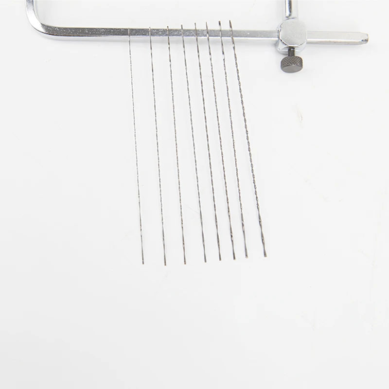 KAFUWELL CU3364 U-shaped Jig Saw Blade Gold and Silver Jewelry Wire Saw Blade Woodworking Metal Pull Flower Saw Blade