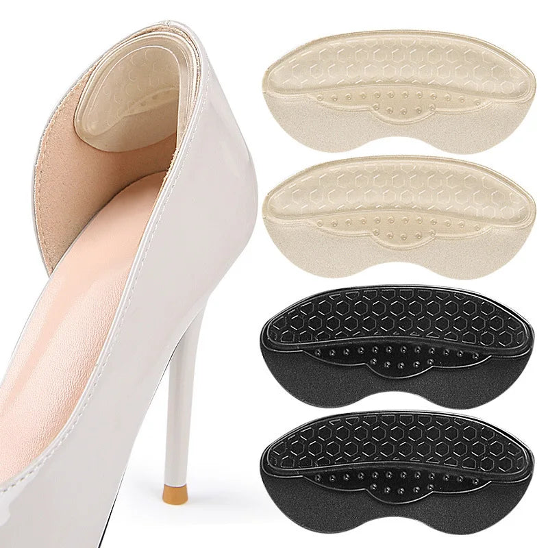 Honeycomb Anti Slip Heel Sticker Soft Elastic Self Adhesive Heel Grip Anti Wear Half Size for Loafers Sneakers