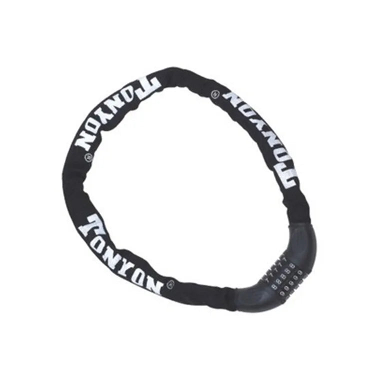 Heavy-Duty 5-Digit Combination Bike Lock Anti-Theft Steel Security Chain for Bicycles Iron Resettable Bicycle Chain Locks