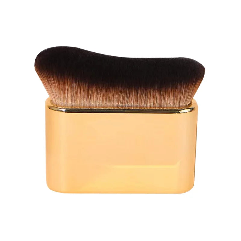 Makeup Foundation Brush Custom Logo Single Magic Powder Foundation Makeup Brush Flat Top Private Label Blending Foundation Brush