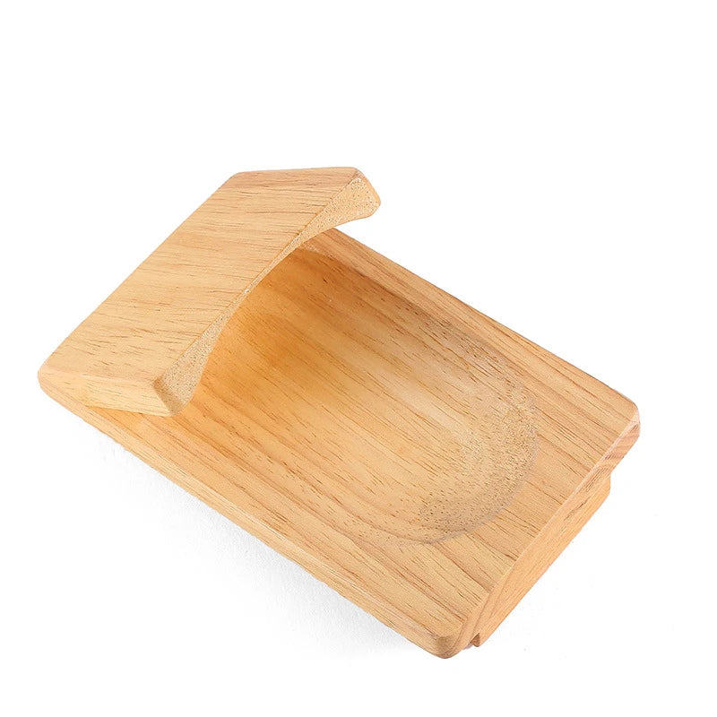 Wood Clip Oyster Holder Tray Stand with Stainless Steel Blade Oyster Knife Eco-Friendly Microwave & Oven Safe Seafood Tools