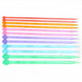 Factory Sale Candy Color 35cm Plastic Crochet Knitting Needles With Bubble Inside