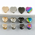 Meetee KY621 8/10/12/14 mm Alloy Square Decorative Buckle Heart Shaped  Bucket Rivet Luggage Hardware Accessories Rivet Buckle