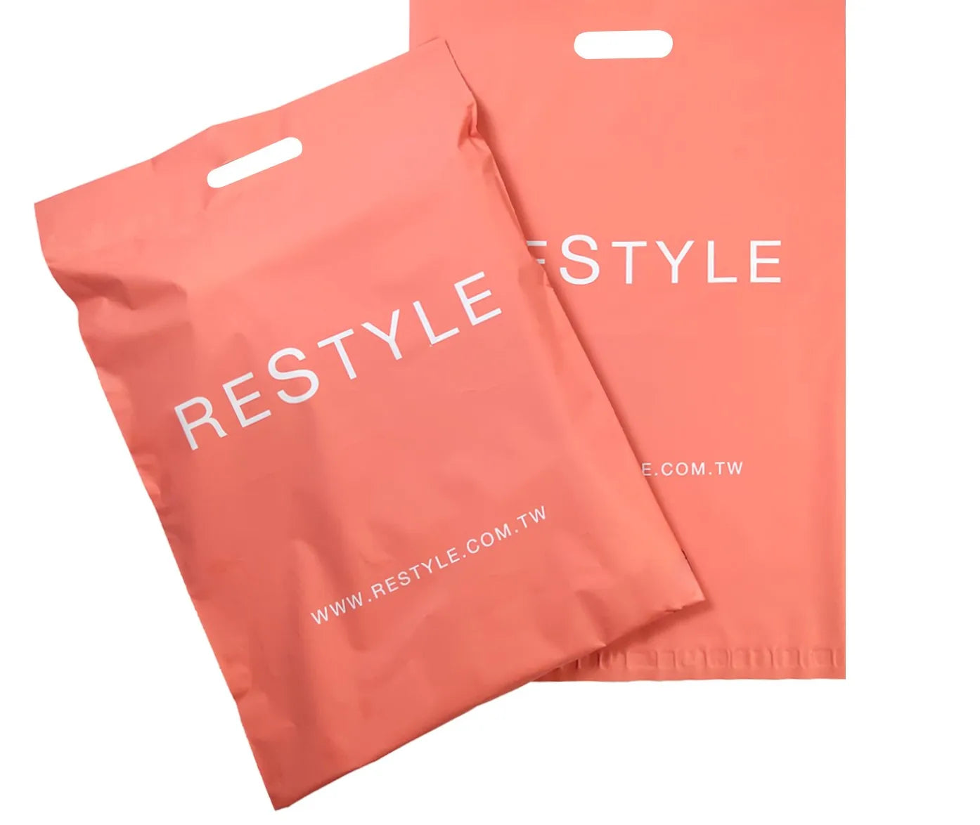 Custom PINK Courier Bag Compostable Mailer Poly Mailer Biodegradable Mailing Bags With Handle