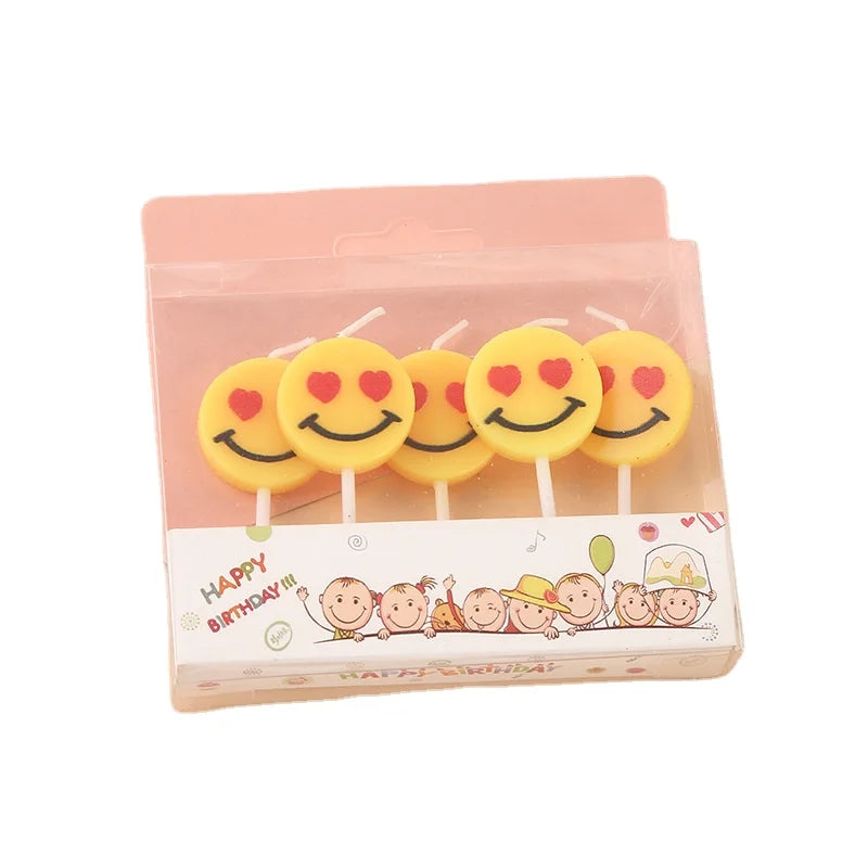 Huaming New Design Animal Shape Birthday Candles Creative Art Funny Emo Birthday Party Supplies Cartoon Candles With Holders