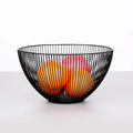 Factory Wholesale Fruit Basket Round Bowl Metal Wire Kitchen Vegetable Storage Basket