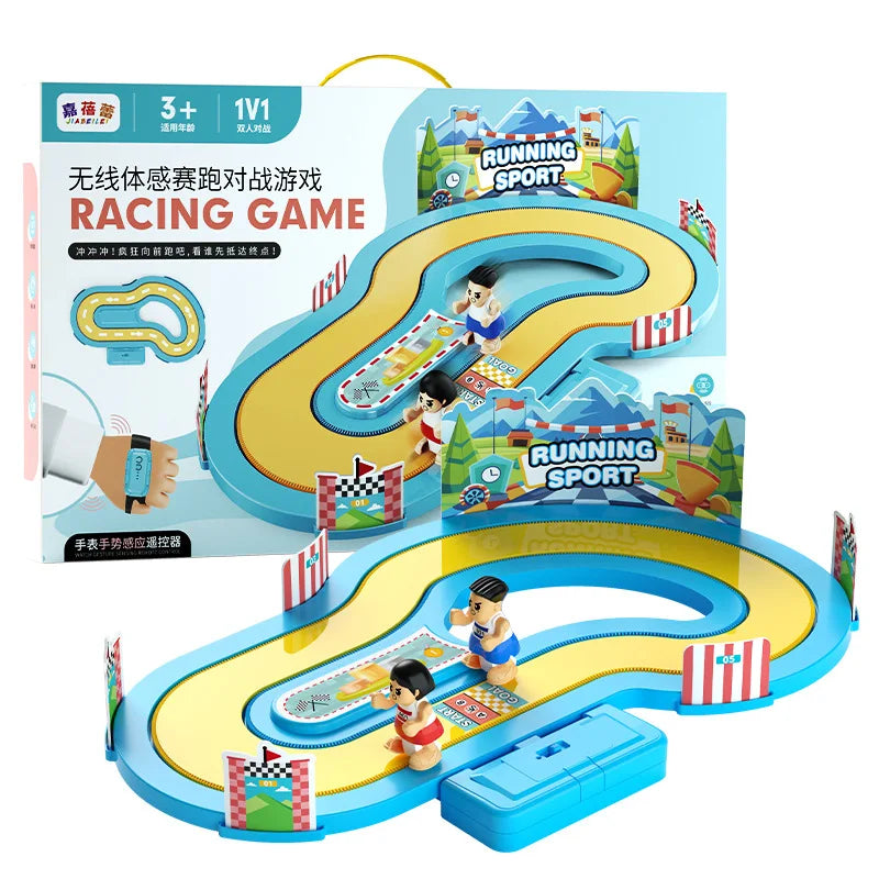 Children's Competition Speed Wireless Body Sensing Running Table Game Toy Plastic Dual-player Battle Parent-Child Interaction