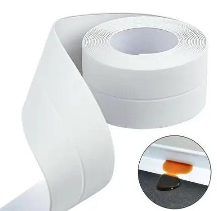 Kitchen Sink Bathroom Shower Waterproof Self Adhesive Sealing Strip Tape  Self Adhesive Waterproof Wall Sticker