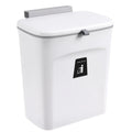 Kitchen Portable 9L square Wall Mounted Compost Bin With Lid Plastic Dustbin Trash Cans Garbage Can Waste Bin