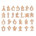 Crystal Rhinestone A-Z 26 Letter Charms Initial Alphabet Capital Letter Pendants for Bracelet Necklace Earring Making