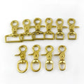 MeeTee BD271 11-38mm Solid Brass Buckle Hardware for Keychain Dog Collar Lobster Clasp Bag Strap Accessories Snap Hook Buckles