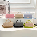 Elegant Lady Crossbody Sling Bag Classic PU Leather Women's Handbag with Stone Pattern Fashion Trending purse