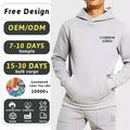 Hot Sale Fitted Terry Mid Weight Pocket Front Men Custom Logo Blank Full Sleeve Unlined Gym Hoodies