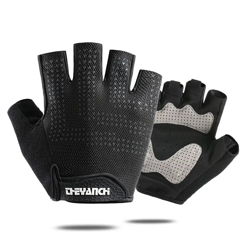 Anti-slip Sports Gloves Cycling Non-slip Half-finger Breathable Anti-shock Training Bicycle Dumbbell Fitness Gloves