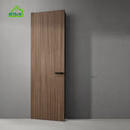 Modern House Invisible Concealed Wood Interior Bedroom Door Concealed Hinges Swing Frameless Interior Invisible Door
