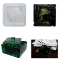 Epoxy Ashtray Silicone Transparent White Eco-Friendly Large Storage Container with Lid Set Mould for Cake Tools Casting