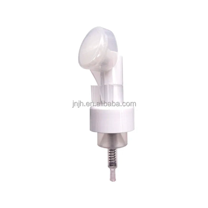 43mm 120ml Soft Silicon Brush Head Mousse Cleanser Foaming Bottle with Brush Pump