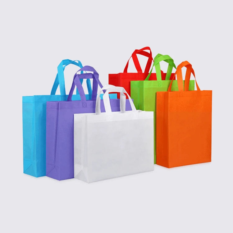 Wholesale Eco-Friendly Reusable Non-Woven Tote Bag with Custom Logo Printed Folding Handled Promotional Shopping Bag