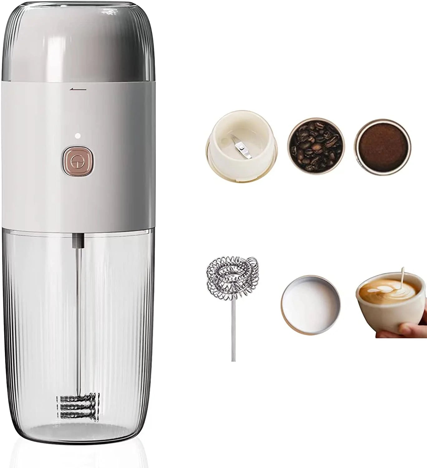 Coffee Tools Have This Model Both with Milk Foaming and Grinding Function