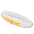 Certified Factory Pure Gold Wealth Flower Inlaid White Jade Bracelet Female Ethnic Style Wealthy Jade Bracelet Gold Jewelry