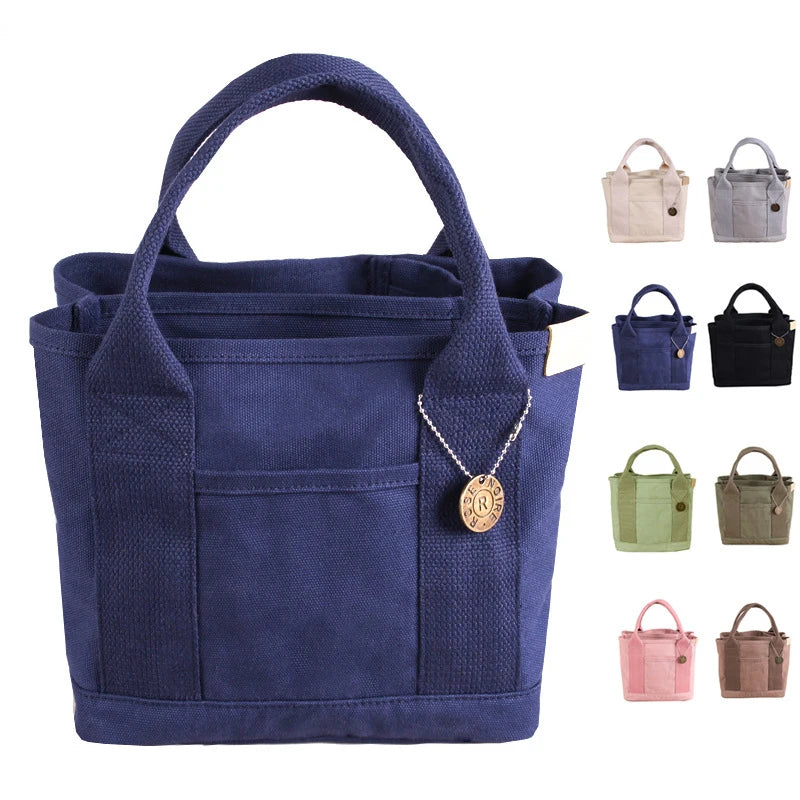 Wholesale Factory Direct Supply Japan Rakuten High-end Canvas Lunch Bag Custom 16oz Canvas Women's Tote Bag