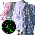 Luminous Blanket Glow in the Dark Blanket Soft Cozy Fluffy Premium Luminous Throw