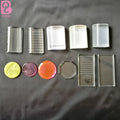 Beiqili Octagonal Crystal Glass Pad Eyelash Glue Holder Lashes Adhesive Pallet Tool Jade Stone Plastic Eyelashes Extensions CS1