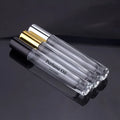 Woman Face Care Essential Oil Roll on Bottle 10ml Empty Round Shape Steel Roller Ball Glass Perfume Bottle