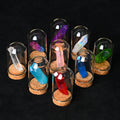 Wholesale Natural Crystal Aura Point Collections With Glass Bottle Mineral Specimens