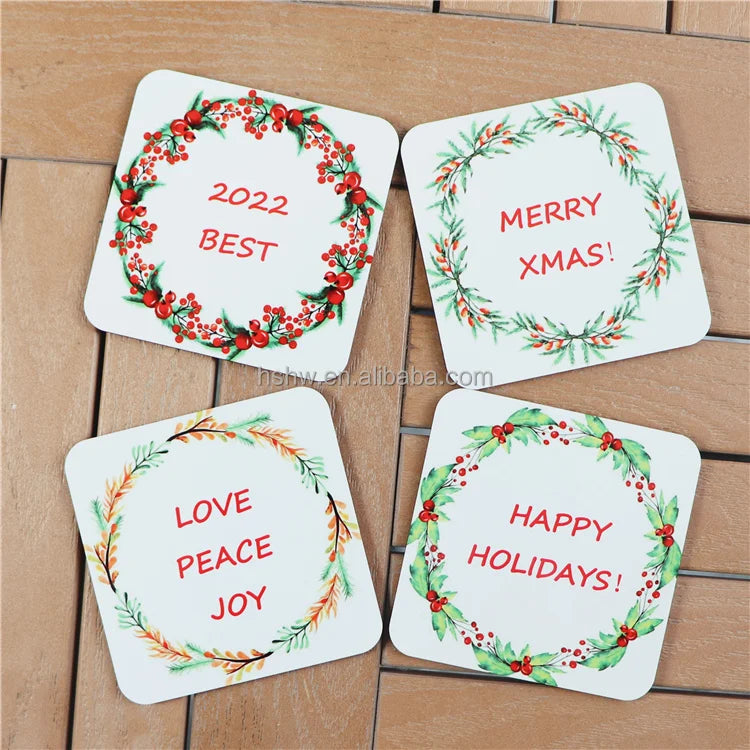 MDFSUB in Stock E0 4mm Wooden Modern Eco-Friendly 90*90mm Custom Printed Sublimation Blank MDF Coaster