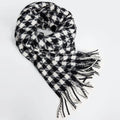 OEM Customized Women's Autumn and Winter Warm Knitted Scarf Plaid Style Scarf Customized Color