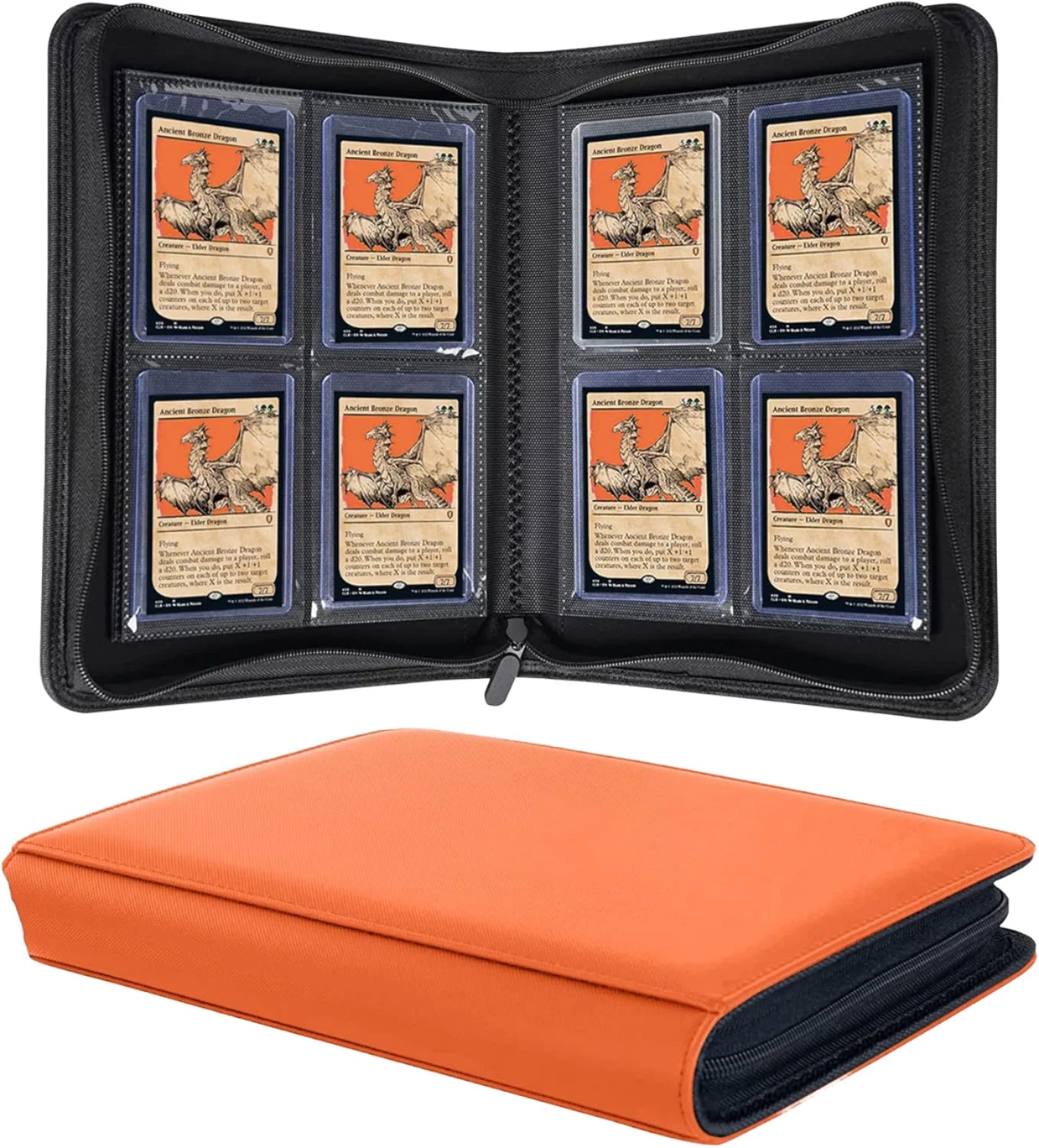 112+ Capacity Custom Mini 4-Pocket Leather Album Luxury Velvet Printing Trading Card Binder for Game & Sports Cards Wholesale