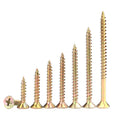 Zinc Plated Pozi Drive Double CSK Flat Head Wood Chipboard Screw Timber Screw