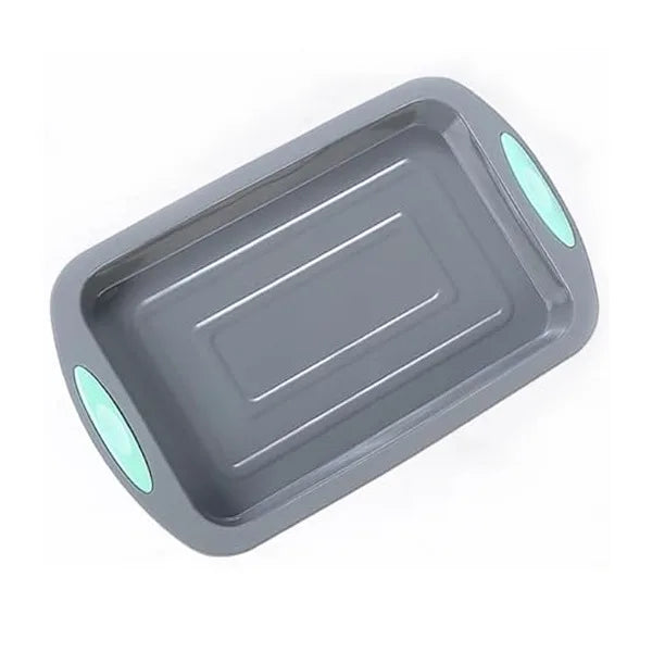 Durable Silicone Bakeware Set with Rectangle Muffin Loaf Cake Pan Baking Tools Packed in Bag