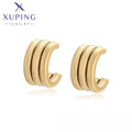 T000962256 XUPING JEWELRY 14K Gold Color Simple Stainless Steel Korean Women's Fine Fashion Jewelry Earrings
