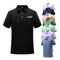 Custom Cotton and Polyester Print Sport Polo Shirts Custom Logo Short Sleeve Golf T Shirts Knitted Embroidery Polo Shirt for Men
