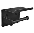 Hot Selling Modern Eco-Friendly Matte Black Stainless Steel Paper Towel Holder Adhesive Rack Shelf for Bathroom Kitchen Home